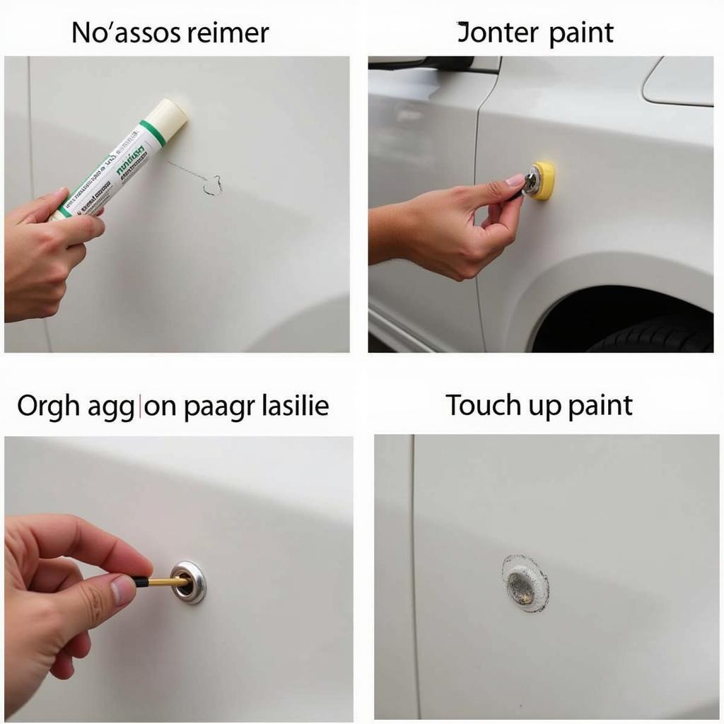 Repairing Deep Car Paint Scratch with Touch-up Paint