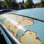 Repairing Faded Paint on a Car Roof