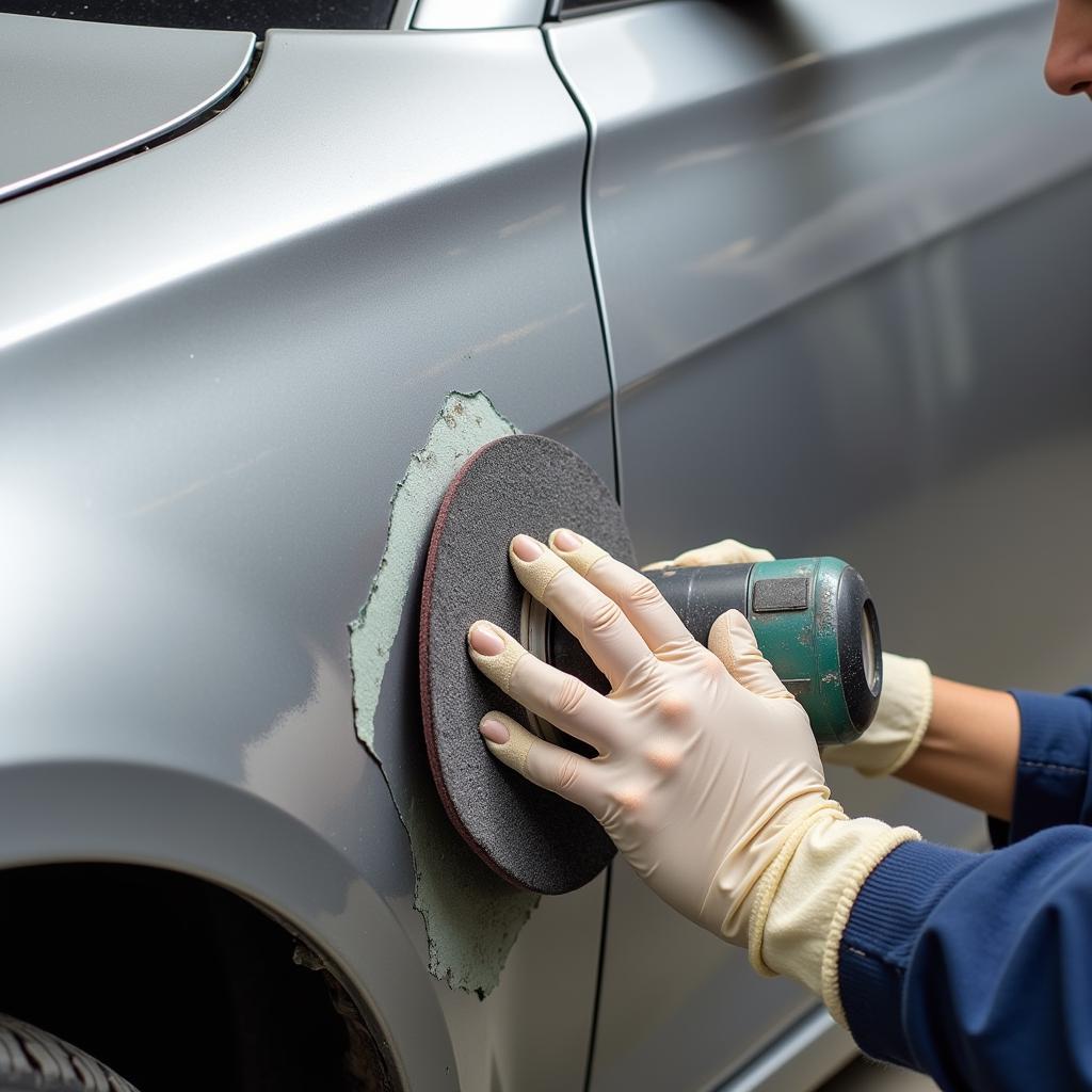 Repairing Peeling Clear Coat on a Car