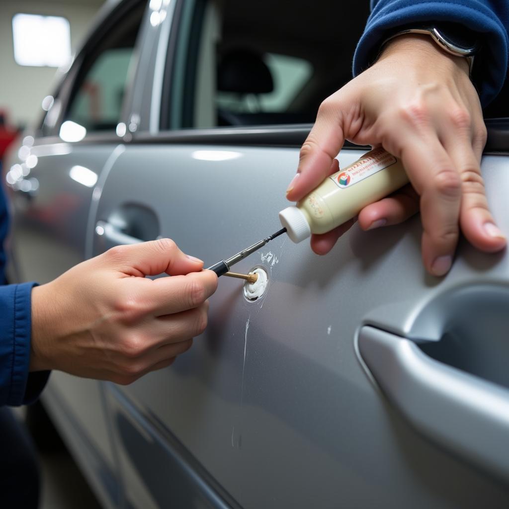 Repairing Small White Car Paint Chips