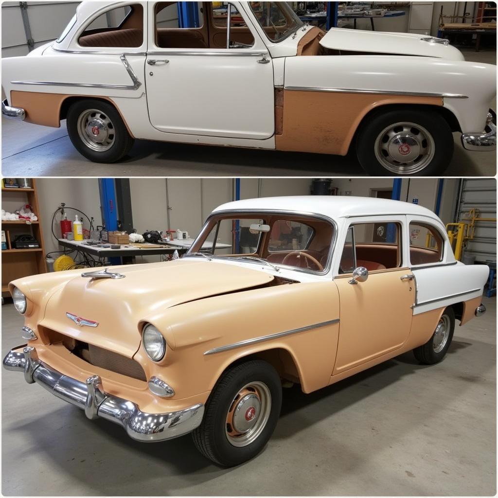 Restored Classic Car with Ash Frame