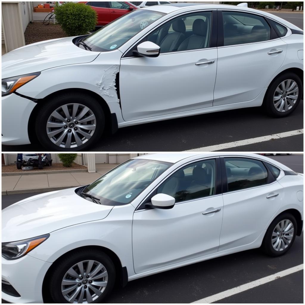 Before & After Car Body Repairs in Ripon