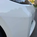 Minor Scratches on a Car's Bumper in Riverside