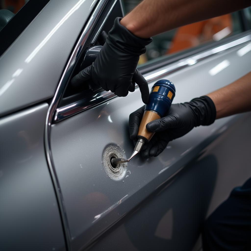 PDR Dent Removal Process in a Rochdale Car Body Shop