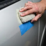 Sanding Damaged Car Paint for Repair