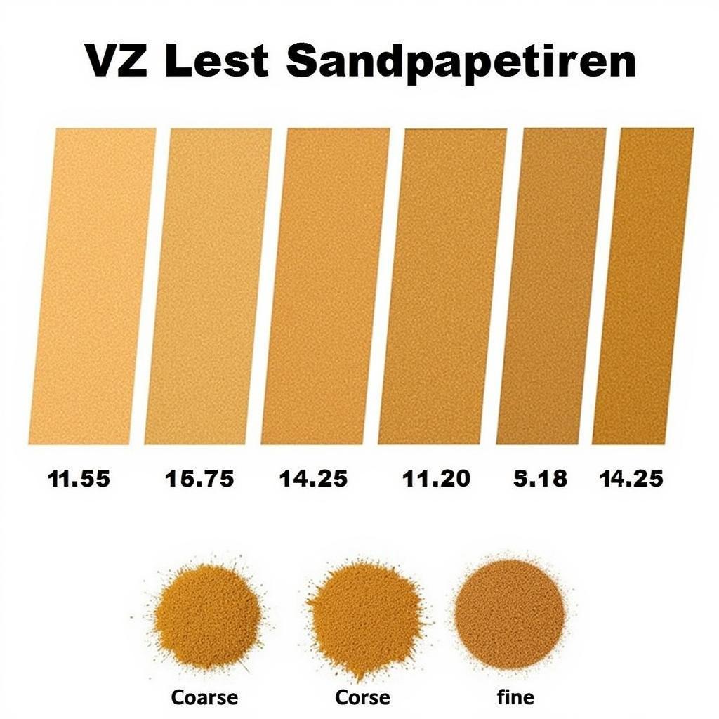 Sandpaper Grit Comparison Chart