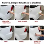 Repairing a Small Hole in a Car Bumper