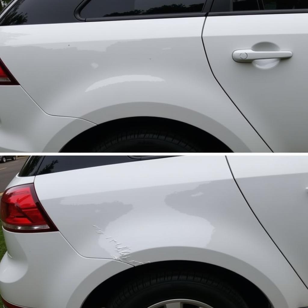 Small Scratch vs. Large Dent