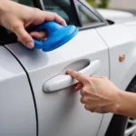 Suction Cup Dent Puller in Action