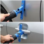 T-Puller Slide Hammer Dent Repair Tool in Action