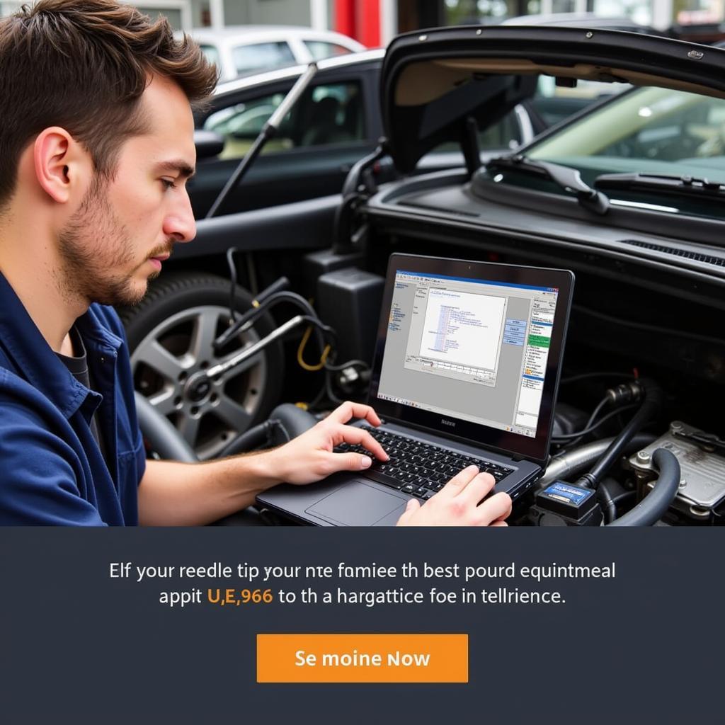 Technician Using IFIX-969 to Diagnose a Car Problem