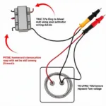 Testing 2002 Lincoln Town Car Fuel Door Actuator with Multimeter