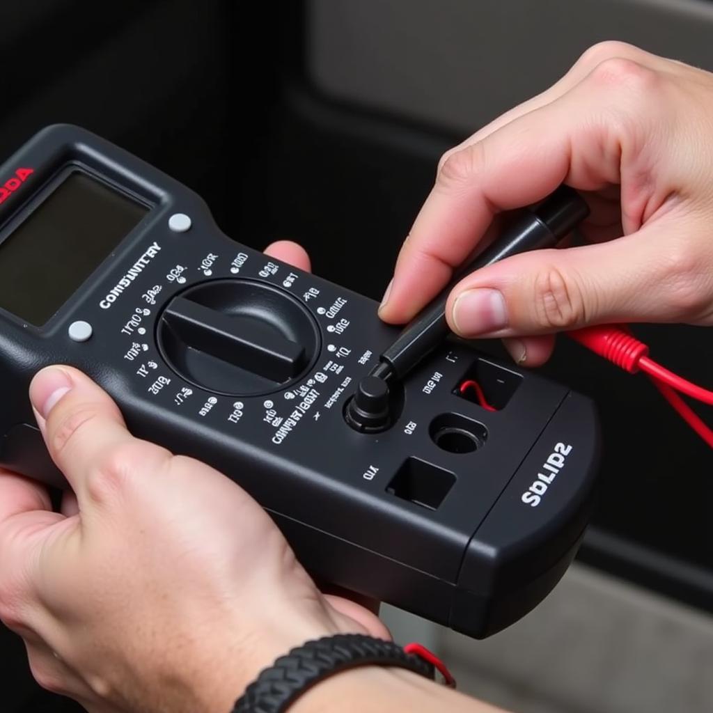 Testing Car Window Switch with Multimeter