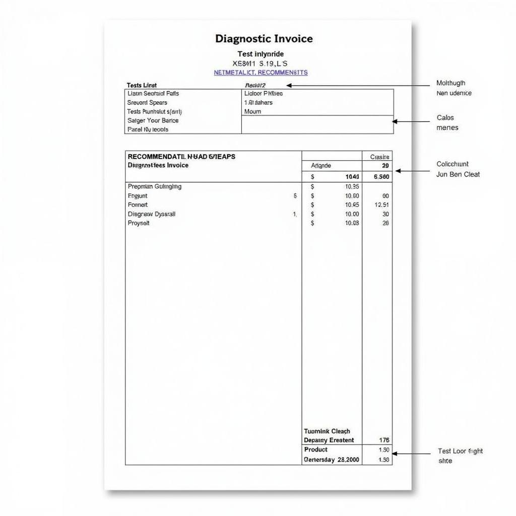 Understanding Your Diagnostic Invoice