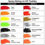 VHT Caliper Paint Color Chart