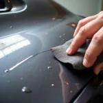 Wet Sanding a Car Paint Scratch