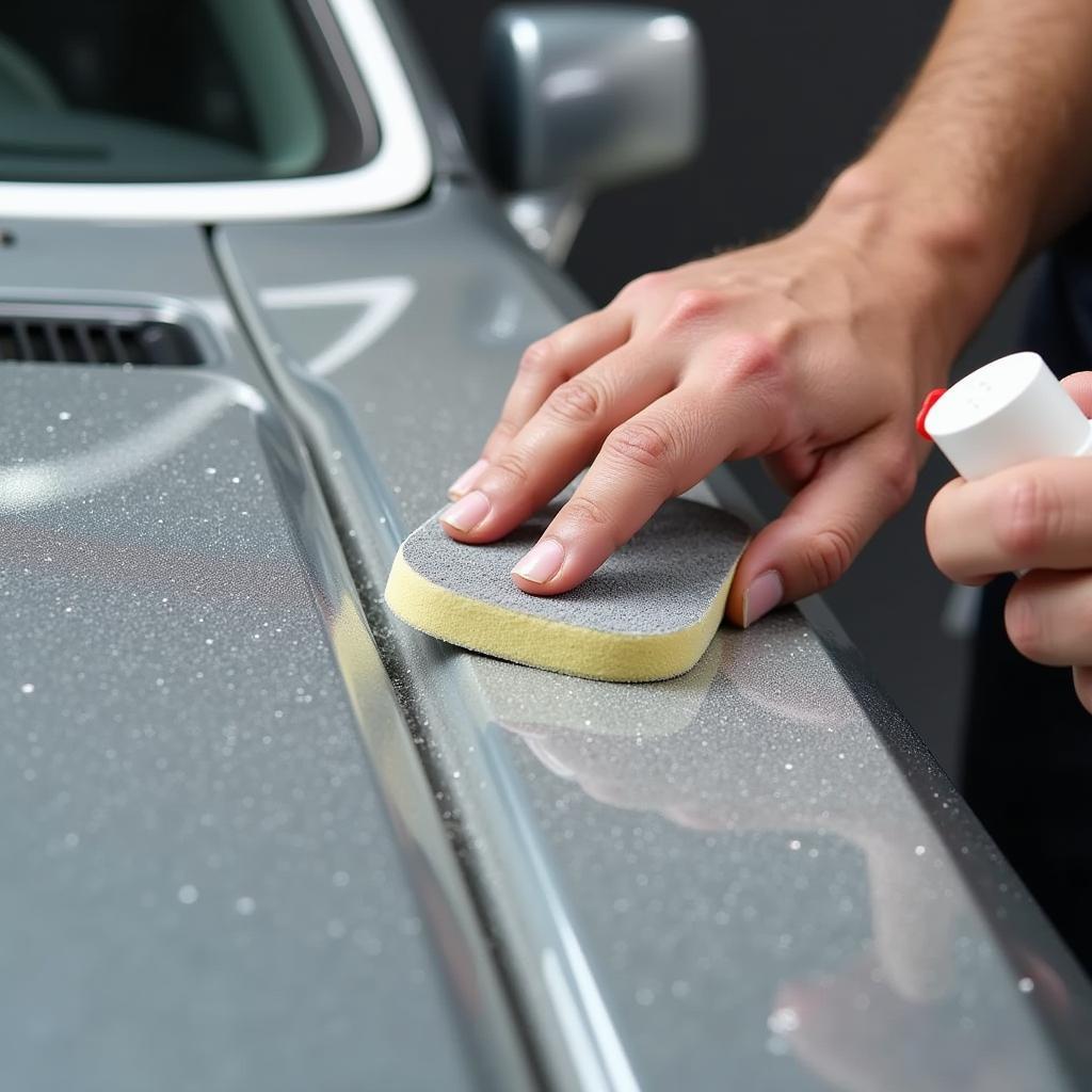 Wet Sanding Car Paint Stippling