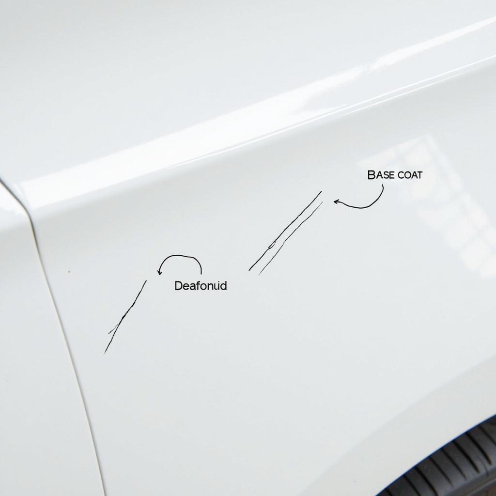 Identifying Types of Scratches on White Car Paint