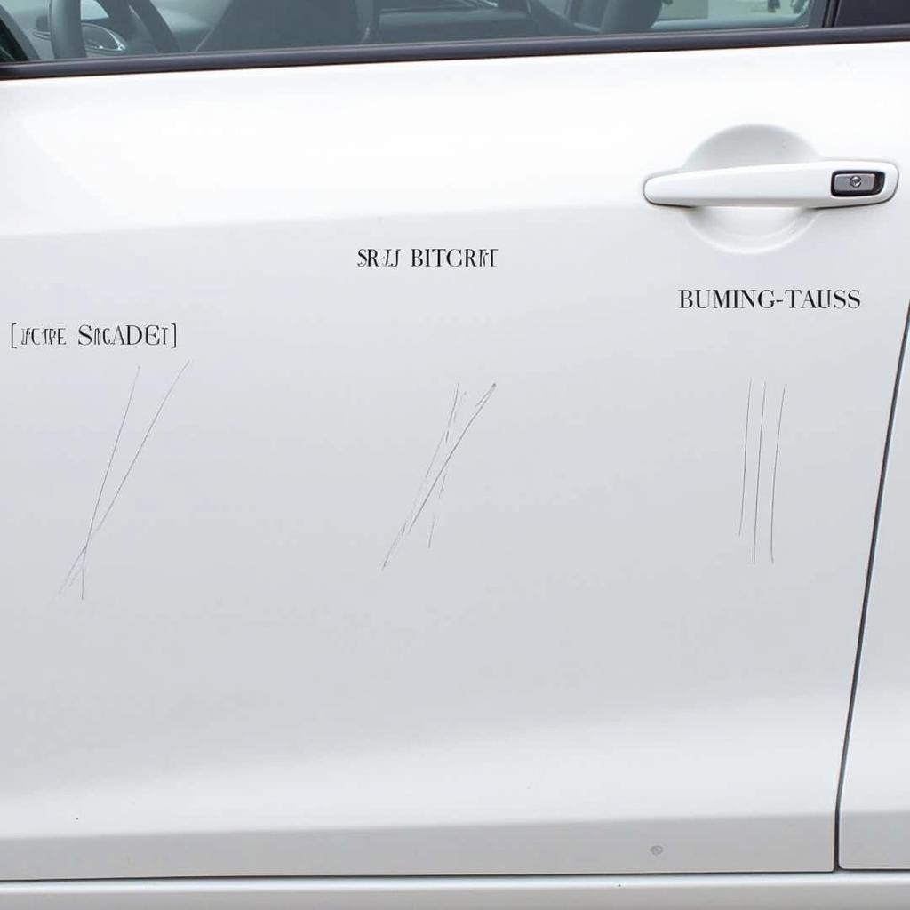 Types of White Car Scratches