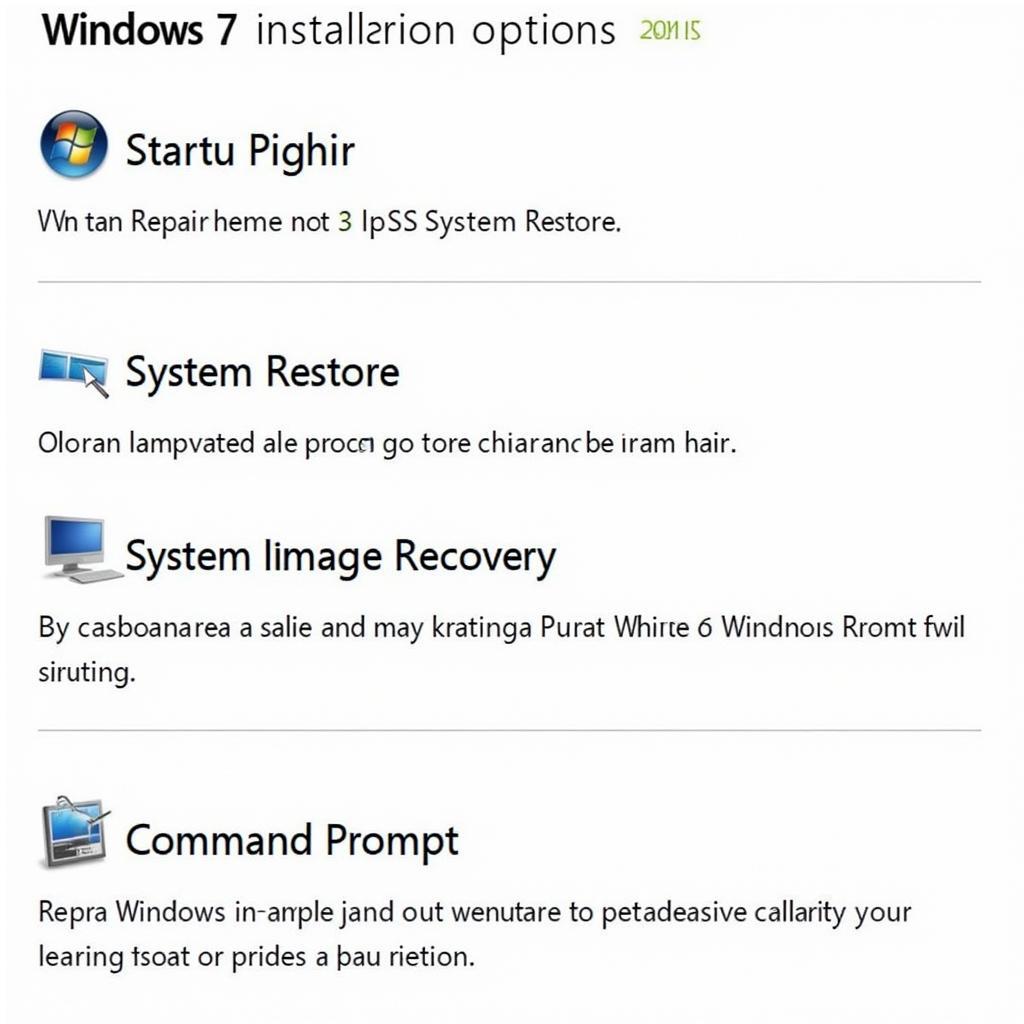 Windows 7 Repair Options Explained