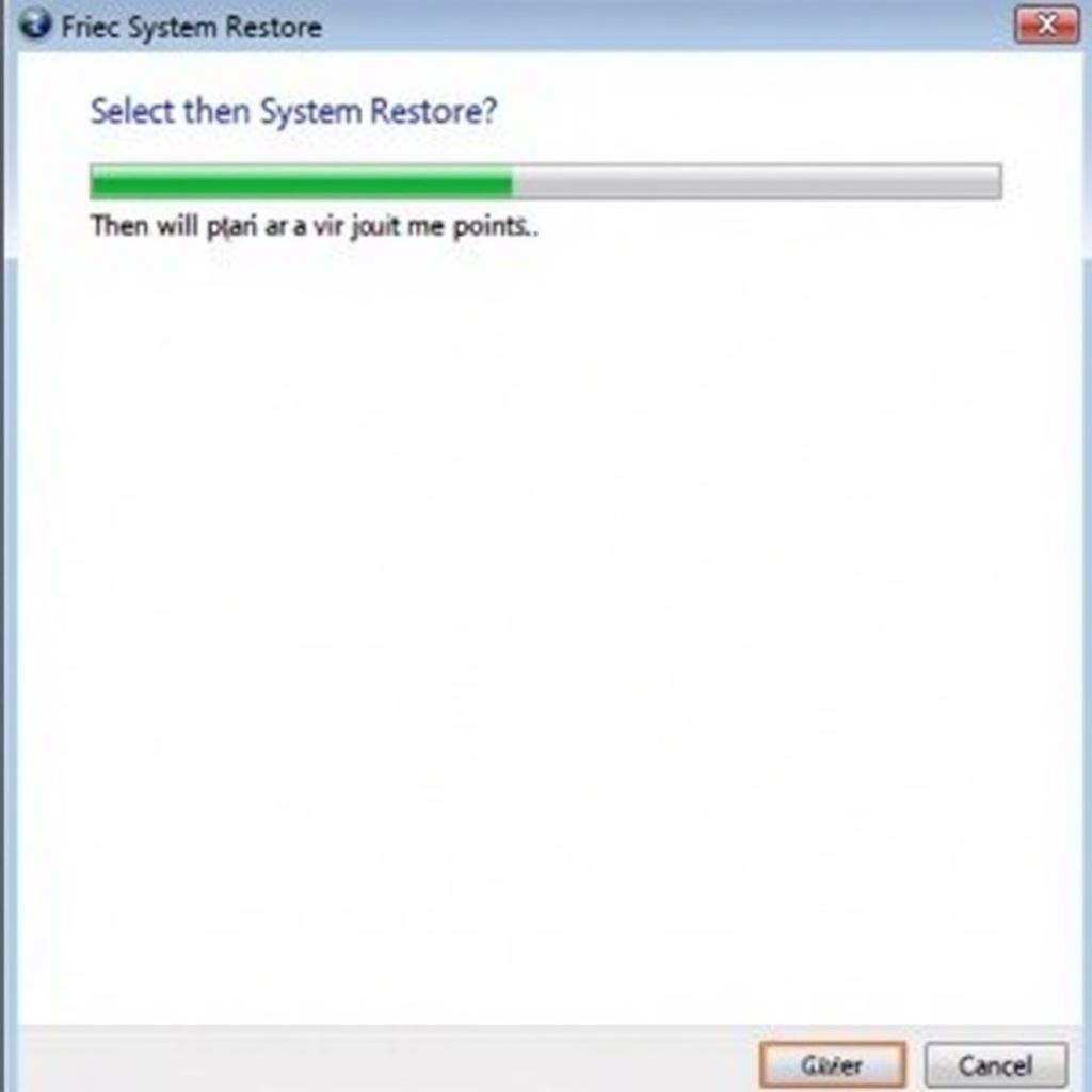 Windows 7 System Restore Process in Action