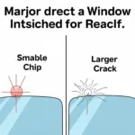 Windshield Chip vs. Crack