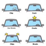 Types of Windshield Damage in Athens, GA