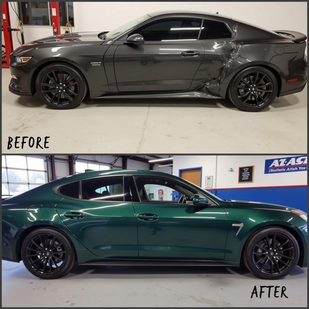 Before and After Car Body Repair in Worcester